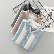 Striped Linen Cotton Shirt for Comfort