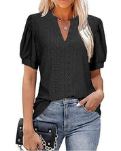 Elaine | Comfy and Flattering Fit Short-sleeve Top