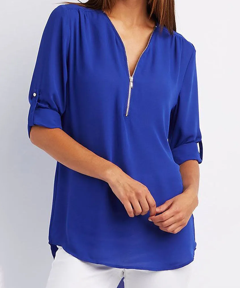 Sophia | Elegant V-Neck Blouse