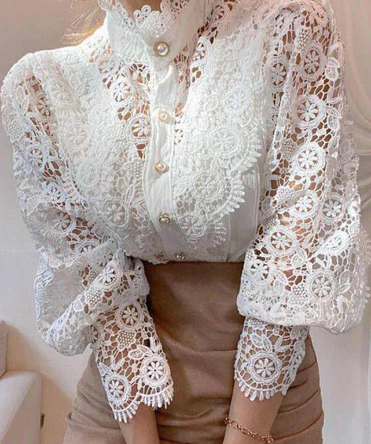 Iris | Elegant Classic Turtleneck Design Shirt