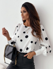 Jenny | Versatile and Breathable Polka Dot Blouse