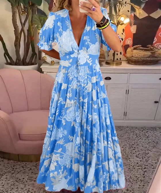 Enchanting Floral Dress by ALLIE - Lizabella Fashion